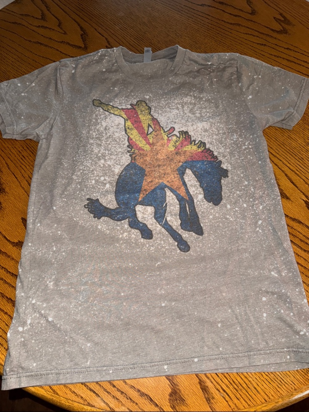 Arizona Bucking Horse T-Shirt - Gray